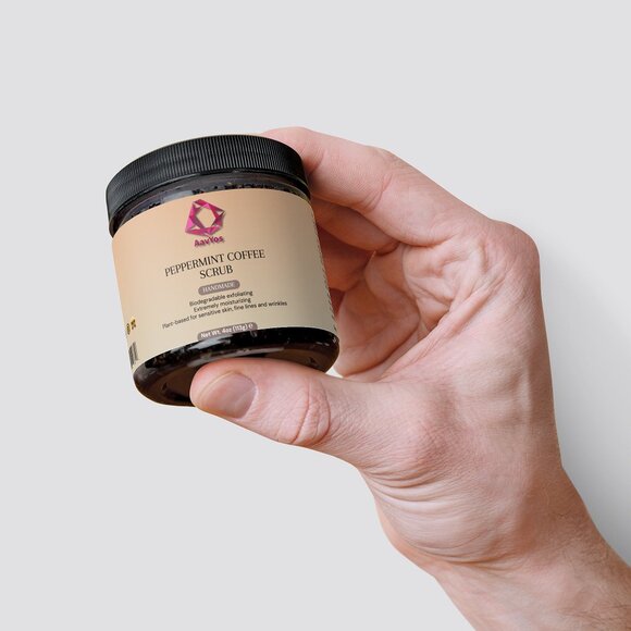 AavYos Peppermint Coffee Scrub For Brighter Skin - Picture 7 of 8